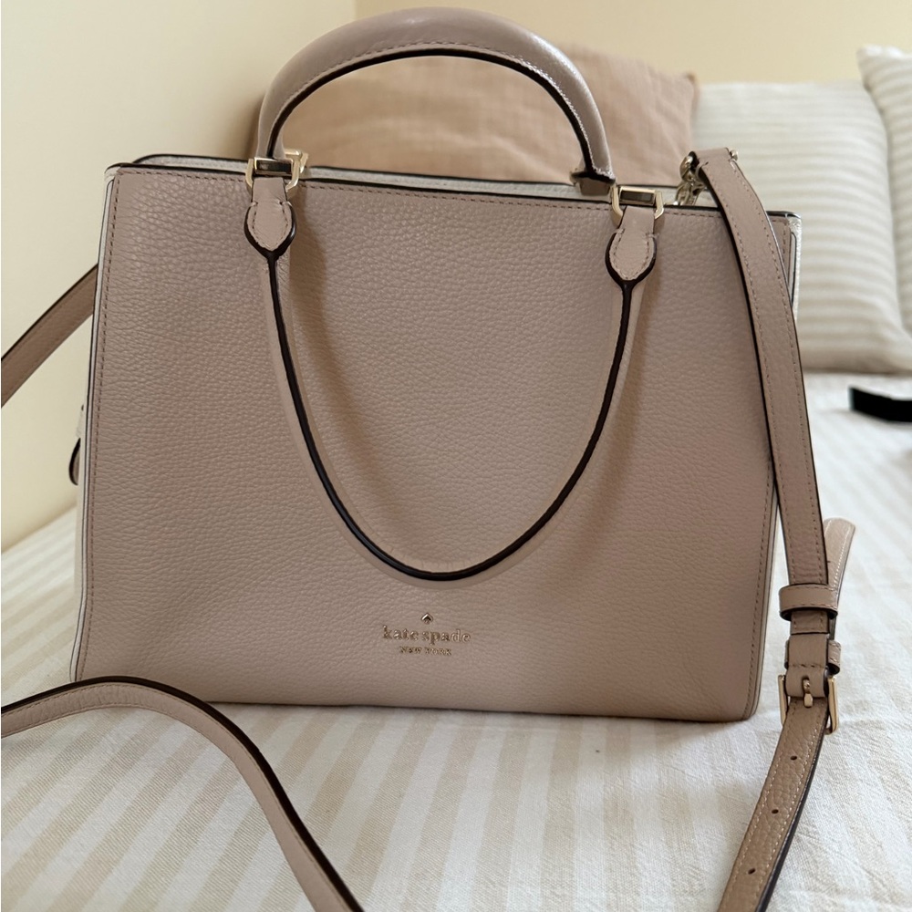 Kate Spade Taupe Satchel Bag